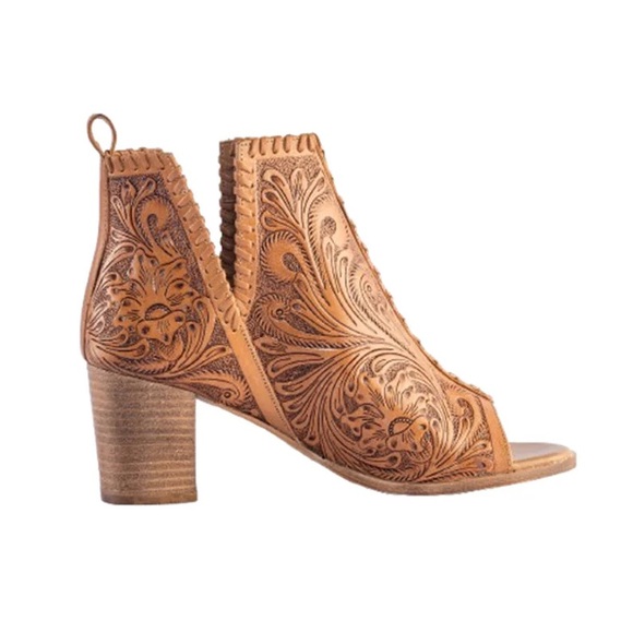 Myra PERSIMMONEE Brown Leather Booties